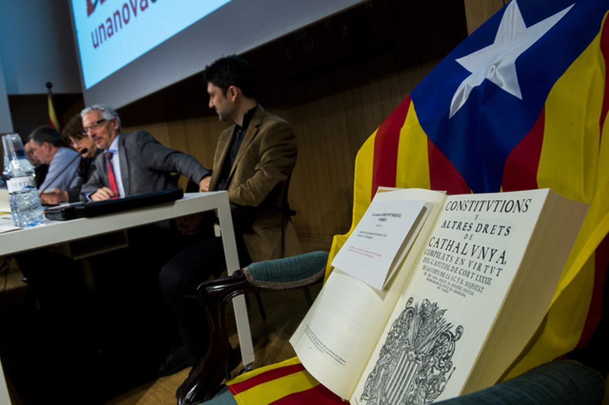 El jutge Vidal ha presentat aquest dissabte l’esbós d’una constitució catalana.