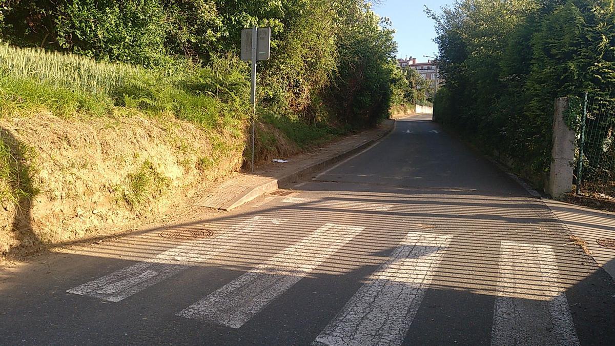 Calle Souto de Castiñeiros, en la que se realizaron las obras.