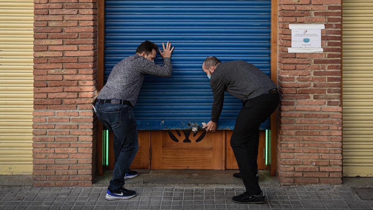 Reapertura de un establecimiento en Barcelona