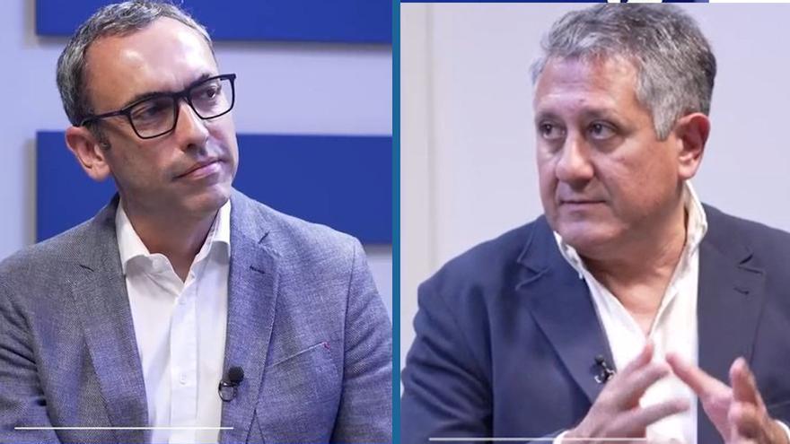 Los periodistas Pablo Allendesalazar y Juan Carlos Lozano.