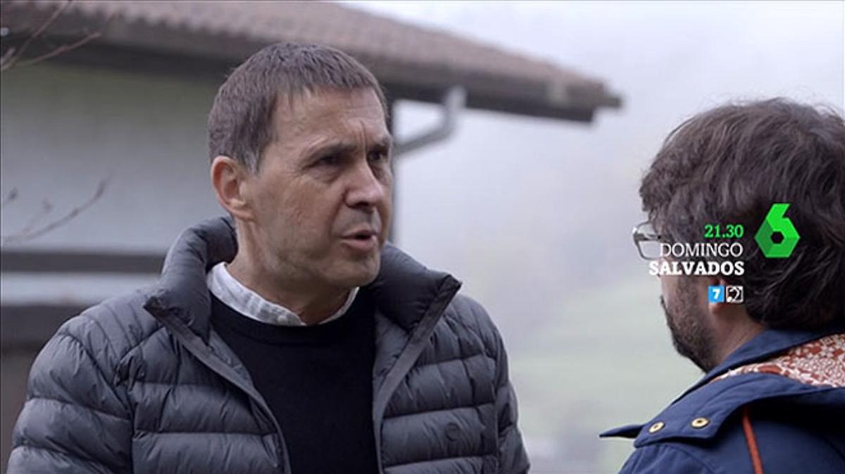 Arnaldo Otegi conversa amb Jordi Évole a ’Salvados’.