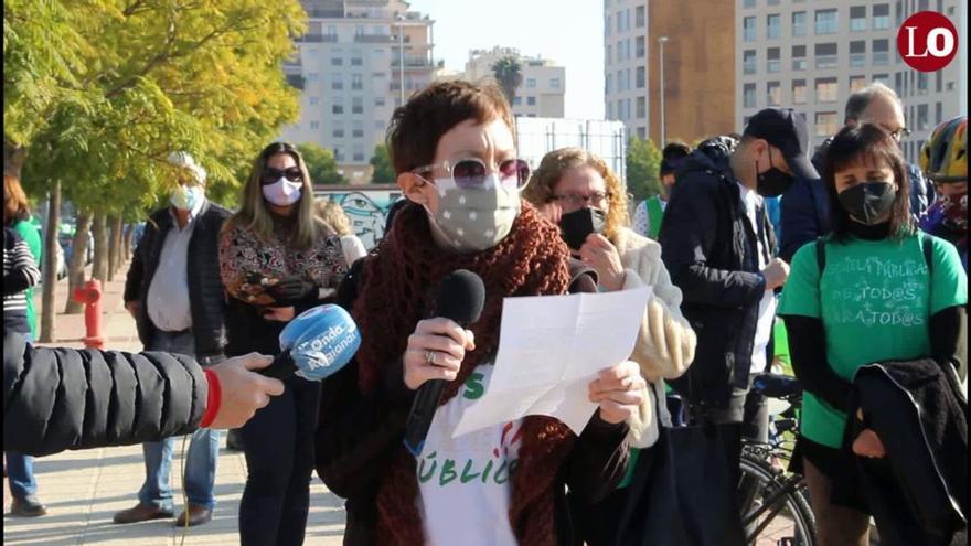 Manifestación para pedir una educación pública de calidad en la Región de Murcia