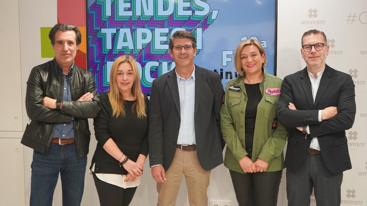 Toni Pérez, Marisa Bernabéu, Jorge Rodríguez, Ana Ferrero y Pablo Úbeda, durante la presentación de la iniciativa.