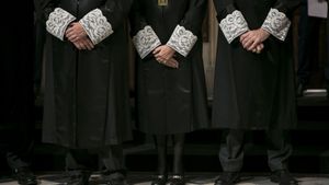 BARCELONA 2016 /02/23 Politica Presa de possessió de la Comissió Jurídica Assessora. Saló de Sant Jordi del Palau de la Gener