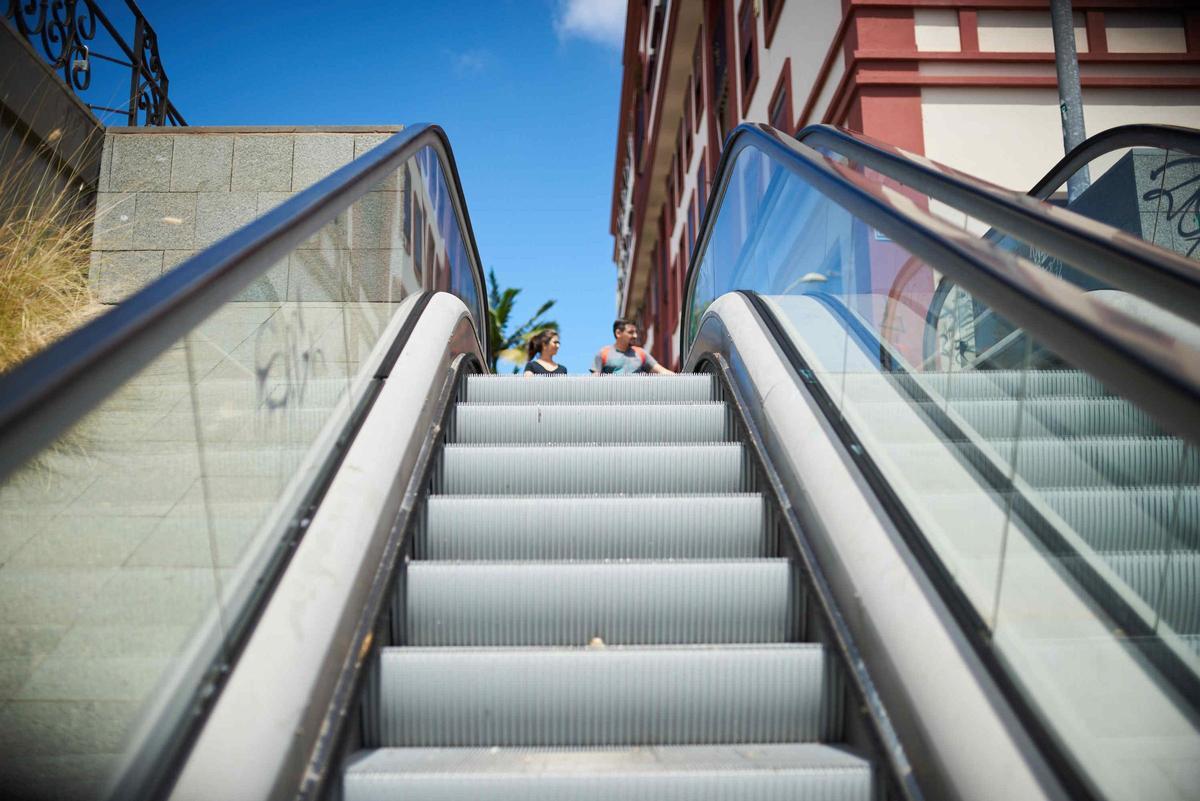 Escaleras del barranco de Santos.