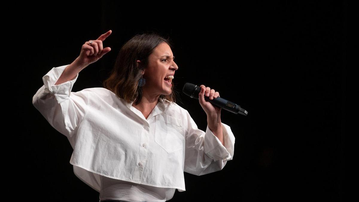 Irene Montero el pasado 4 de noviembre en la Conferencia Política de Podemos, que reafirmó su autonomía respecto a Sumar.