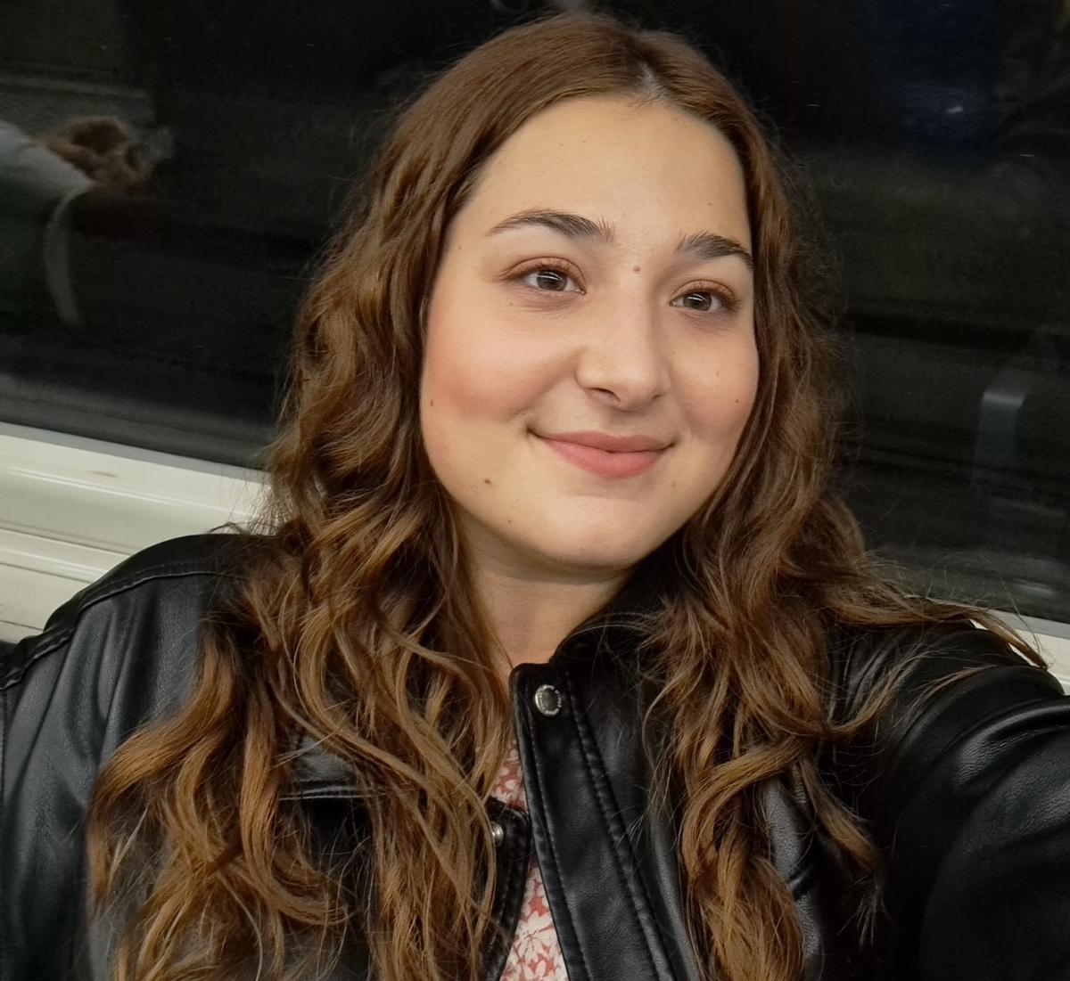 Patricia Beatriz Oros candidata en la facultad de Filosofía y Letras.