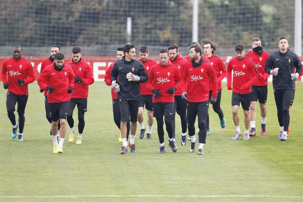 Entrenamiento del Sporting de Gijón