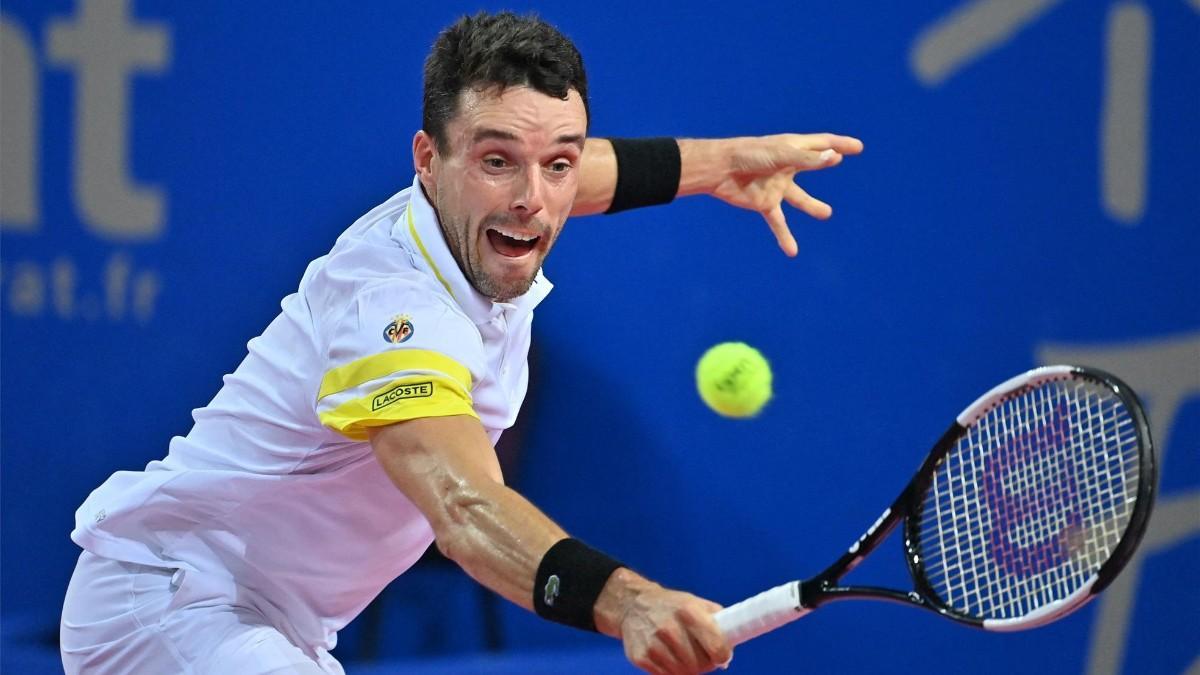 Roberto Bautista durante un torneo en Montpellier