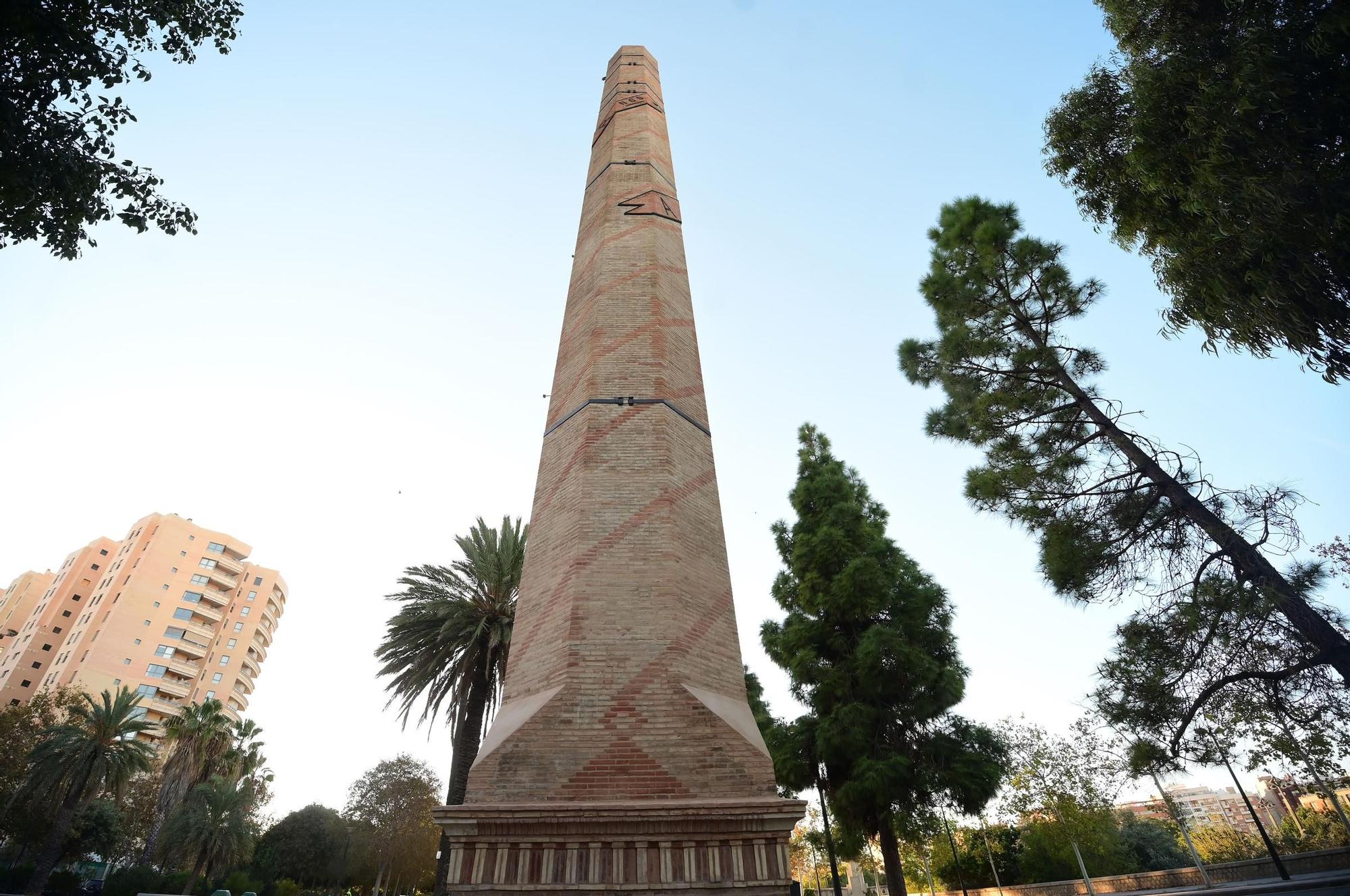 El nuevo aspecto de las chimeneas de la Alameda