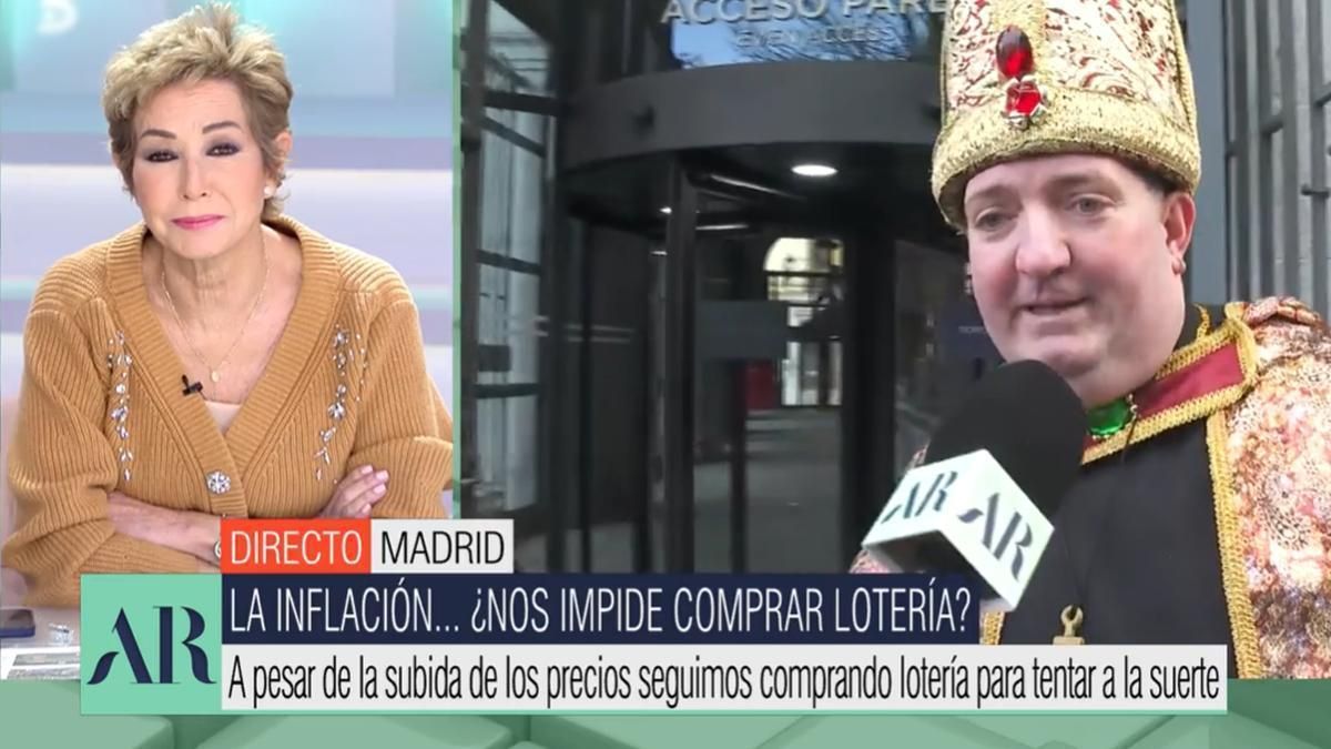 Ana Rosa y el obispo de la Lotería.