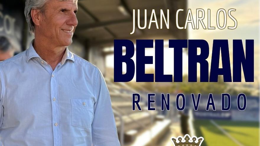 Juan Carlos Beltrán sigue al frente del Utebo