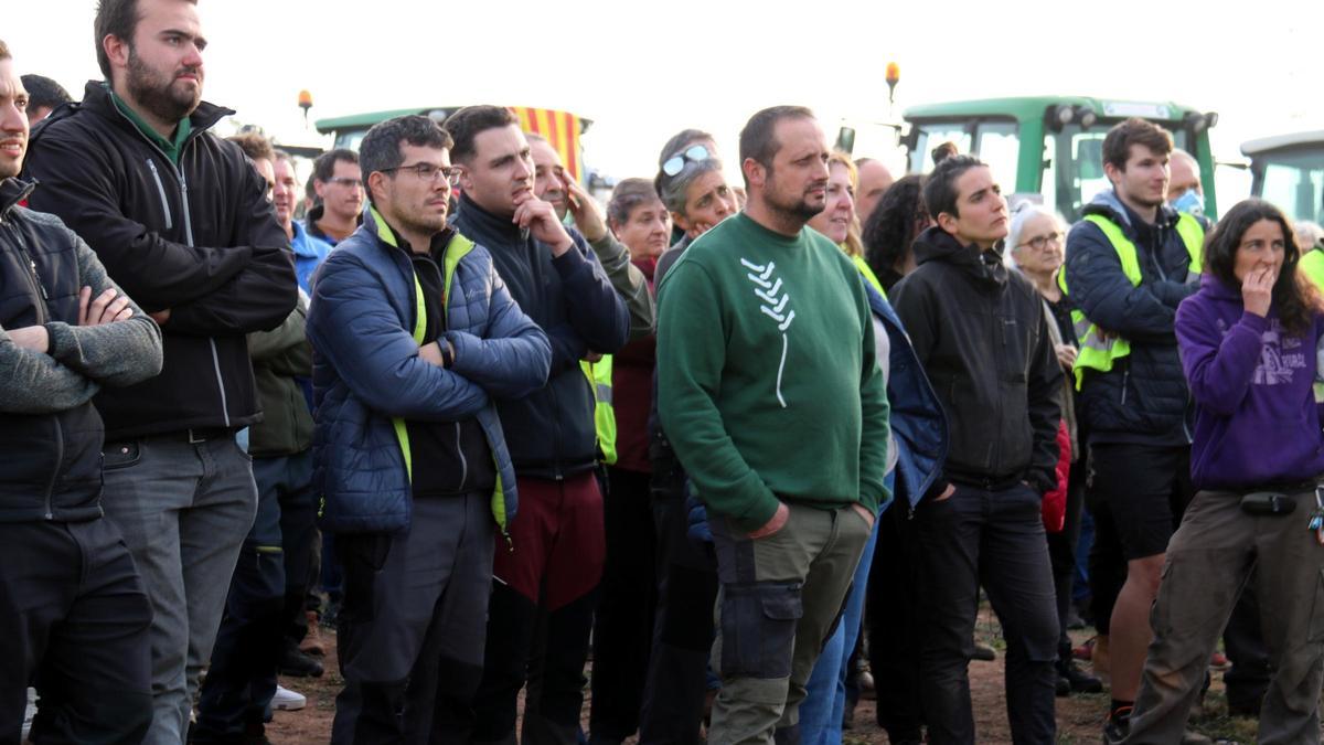 La protesta de pagesos a la Catalunya central, en imatges