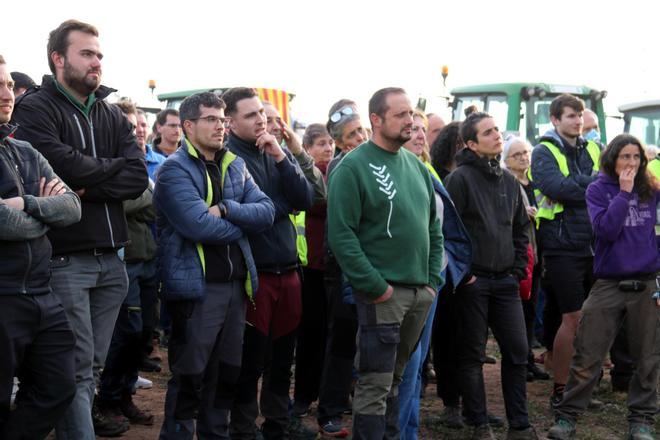 La protesta de pagesos a la Catalunya central, en imatges
