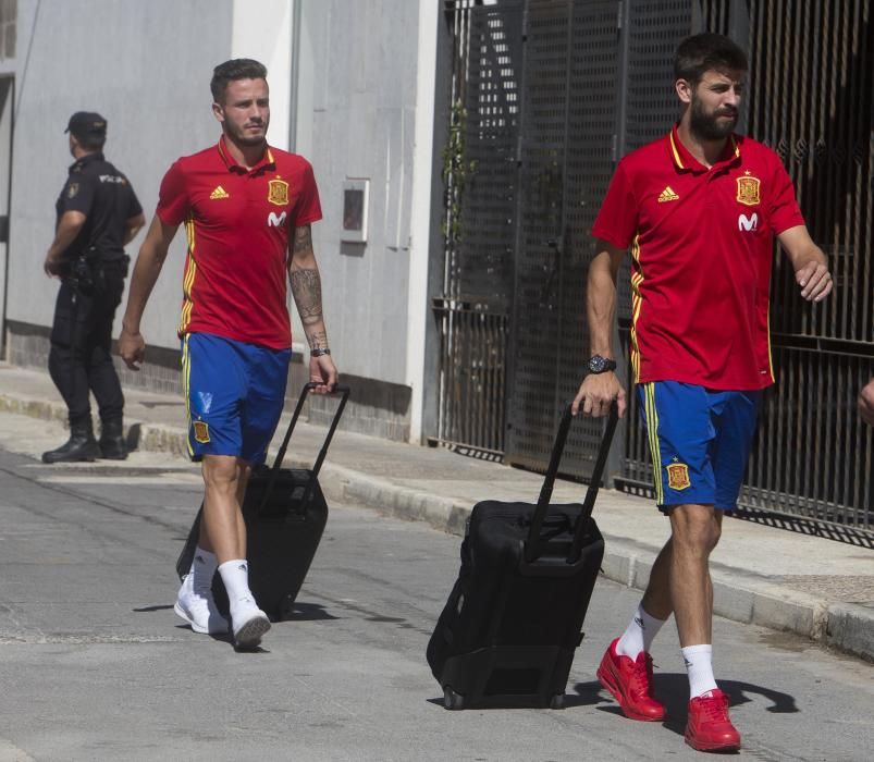 El entrenamiento de La Roja ayer en el Rico Pérez