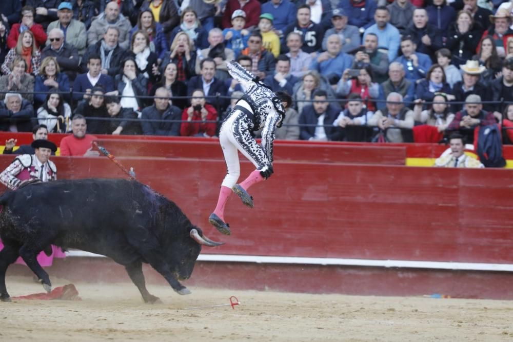 Enrique Ponce, corneado en la Feria de Fallas