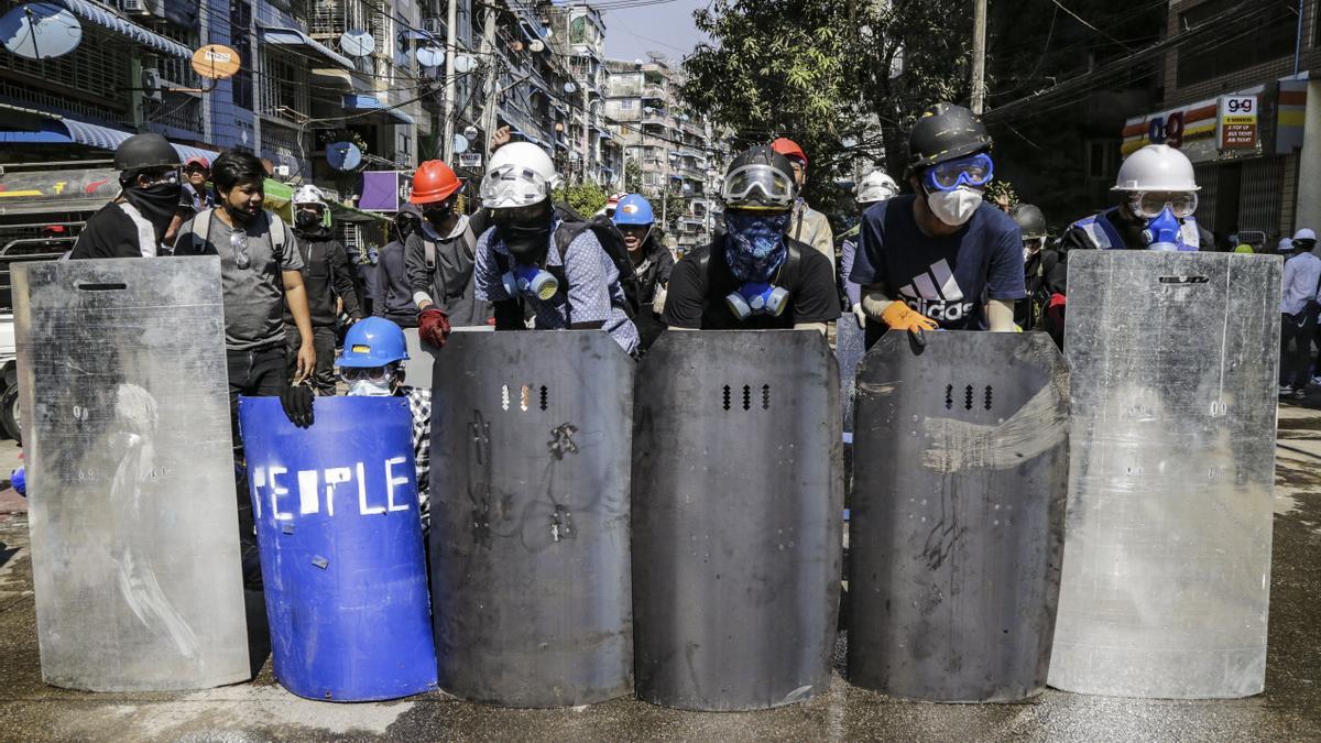 Birmania protestas huelga general