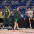Entrenamiento del Unicaja en la previa del Unicaja-ALBA  Berlín alemán