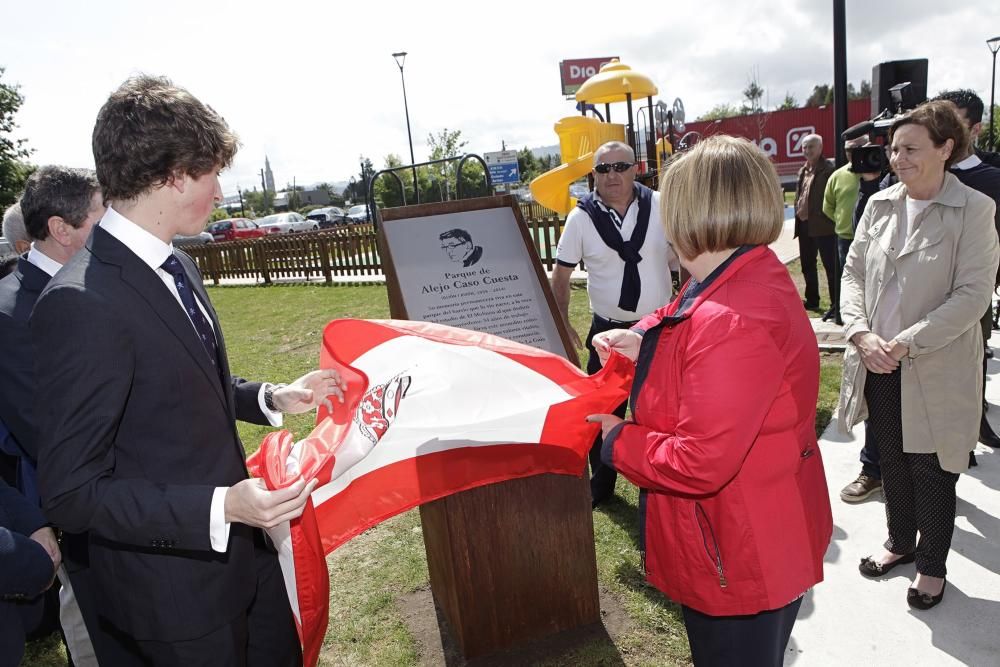 Inauguración del parque Alejo Caso en La Guía