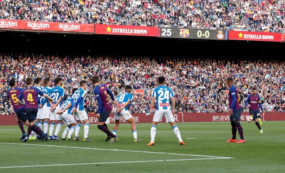 Les imatges del Barça - Espanyol