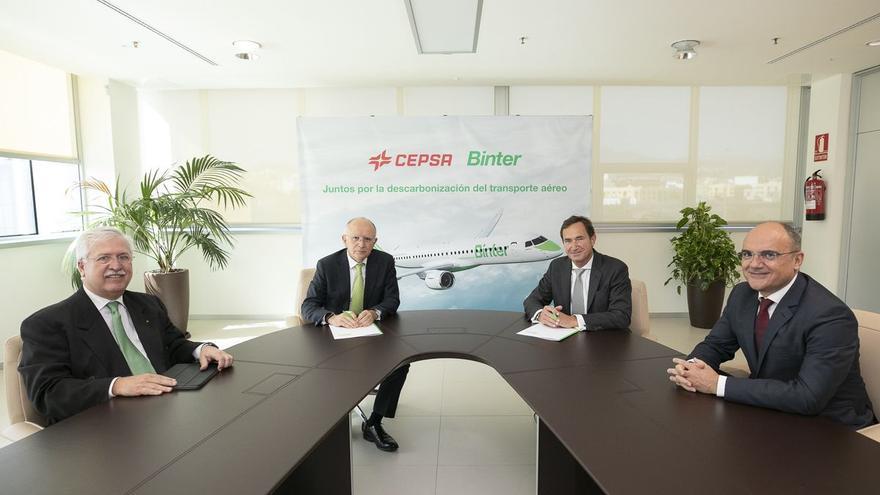 Cepsa y la aerolínea Binter se alían para producir combustibles sostenibles