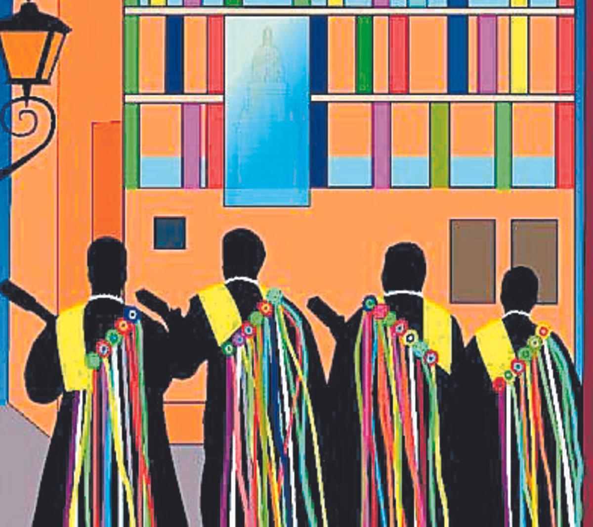 Una ilustración de la ciudad de Murcia.