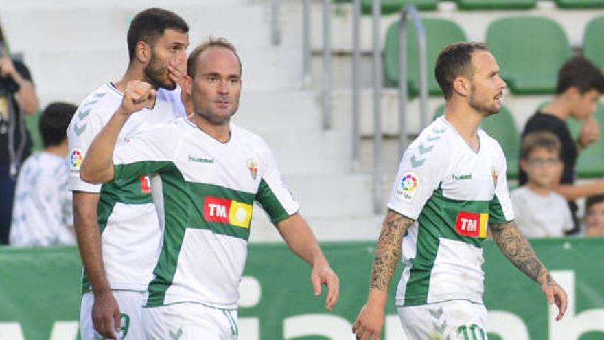 Nino celebra el gol conseguido frente al Rayo Vallecano