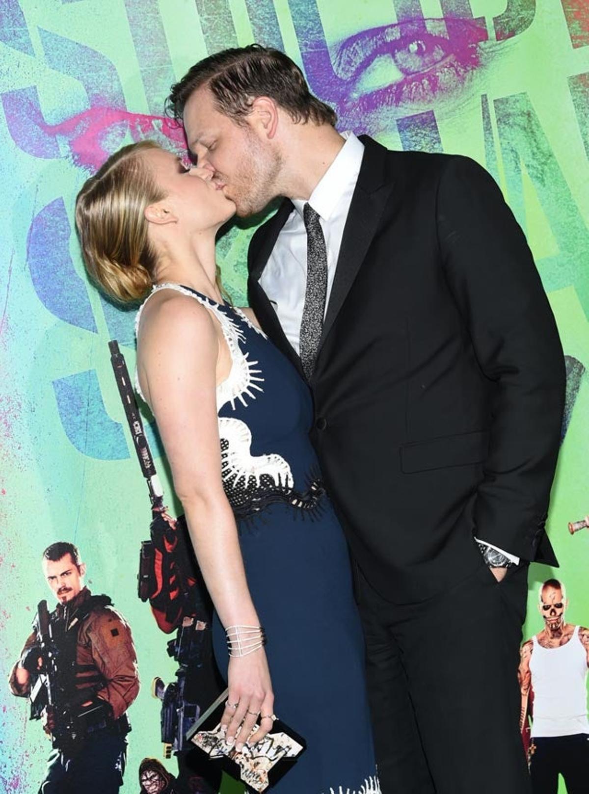 Leven Rambin y Jim Parrack, en la première del Escuadrón Suicida en Nueva York.