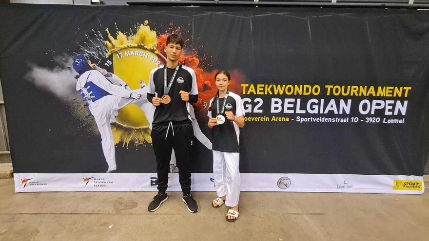 Adriana Rodríguez y Saúl Acosta, plata y bronce en el G2 Belgian Open de Taekwondo