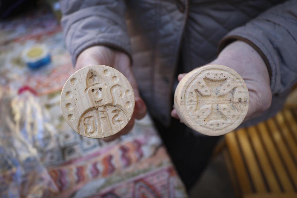 Tradicional bendición de les Coquetes de Sant Blai en Sagunt