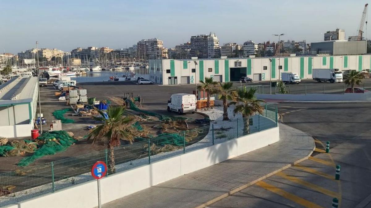 Nueva lonja pesquera de Torrevieja. En primer término el aparcamiento que la Generalitat ha desautorizado a la Cofradía de Pescadores para usarlo como parking de uso público con cobro de tarifa