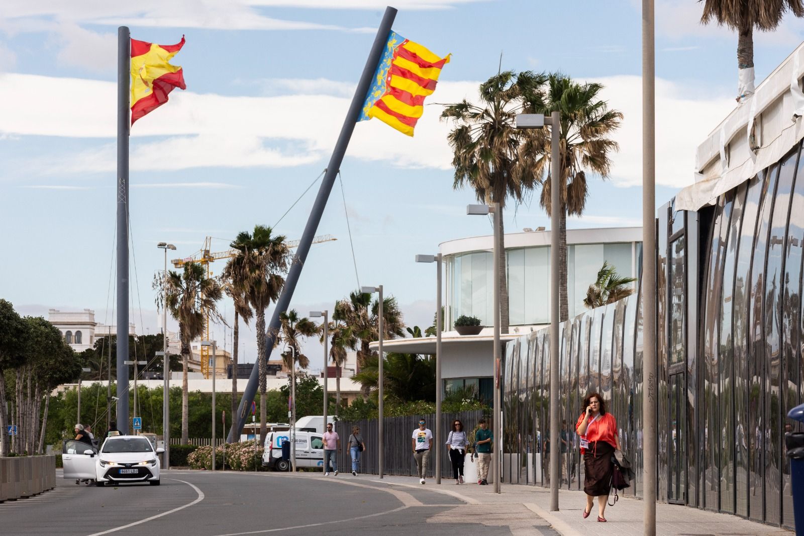 Temporal de viento en València