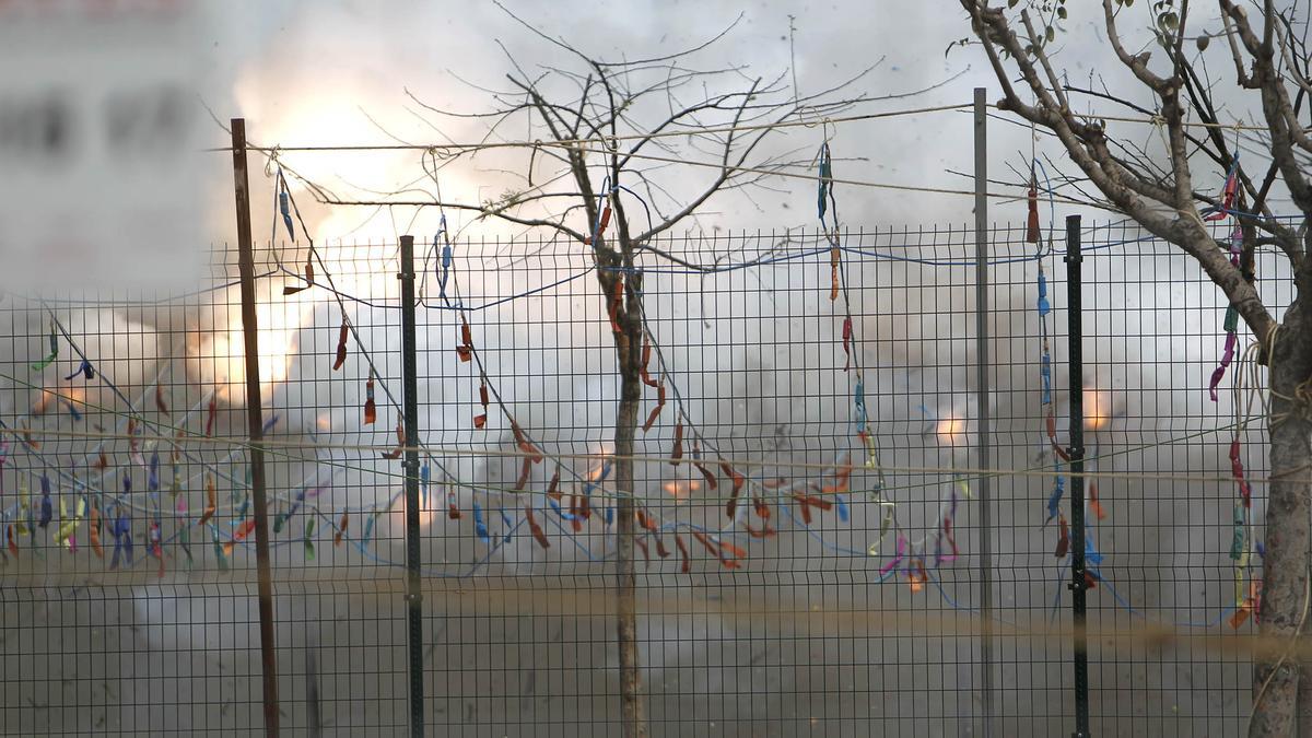 Mascletà en el Primer Molí de Castelló.