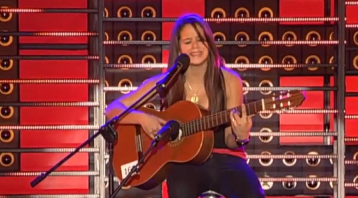 Rosalía en 'Tú sí que vales', donde fue descalificada por desafinar