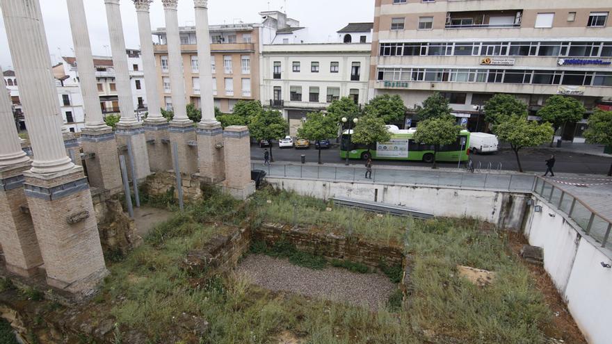 Estado de abandono del Templo Romano