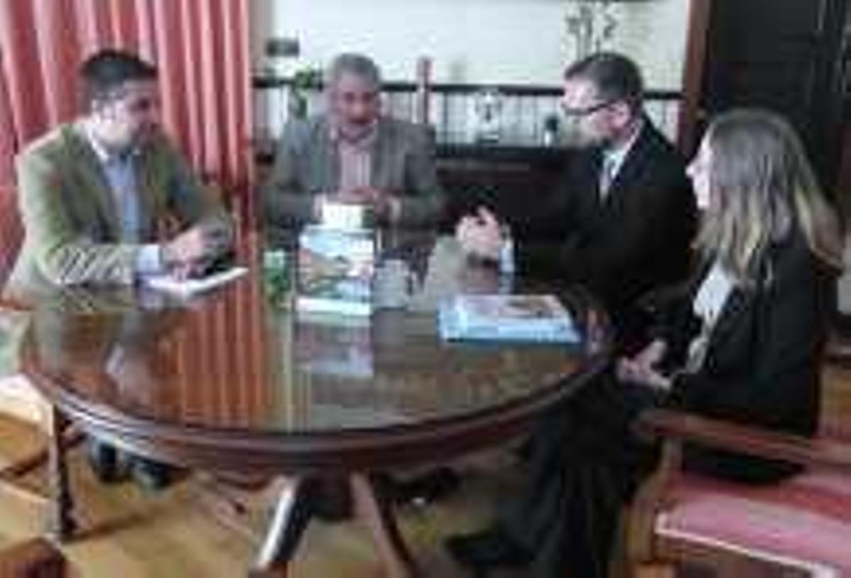 Un momento del encuentro ayer.