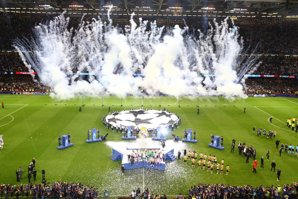 La celebración del Real Madrid tras ganar la Copa de Europ