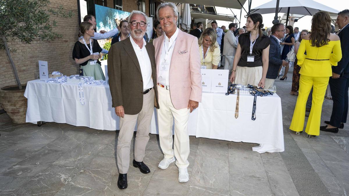 Finanzexperte Paul Achleitner und Willi Plattes.