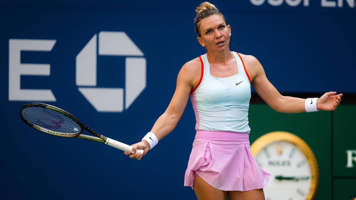 Simona Halep en el US Open 2022