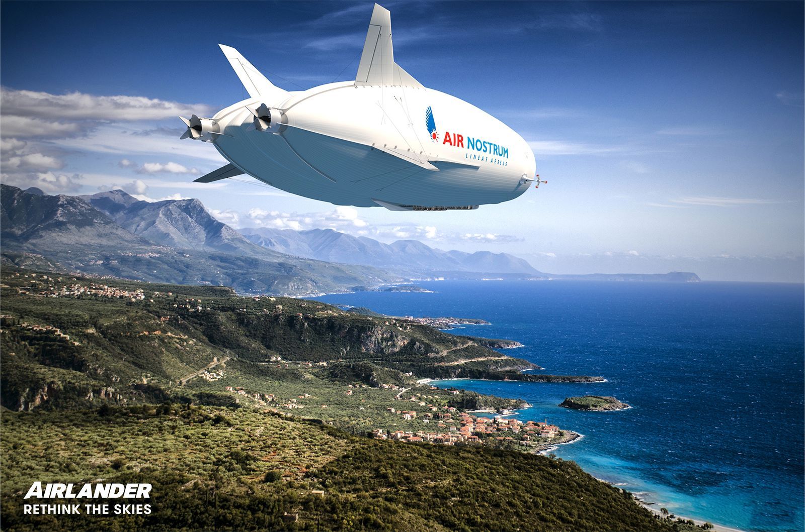 Volar en dirigible desde Ibiza será una realidad en cuatro años