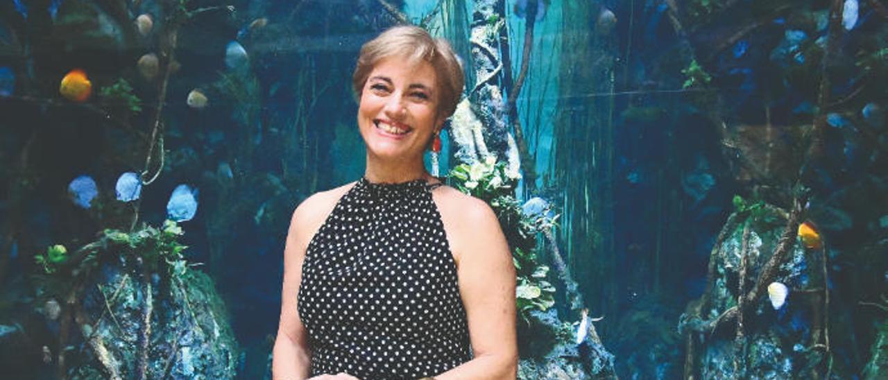 La científica Marisol Izquierdo, de la Universidad de Las Palmas de Gran Canaria, fotografiada en el Acuario Poema del Mar.