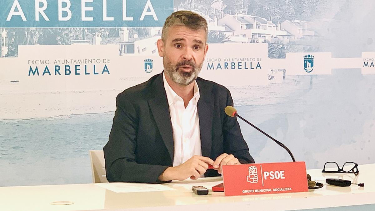 El portavoz municipal del PSOE en el Ayuntamiento de Marbella, José Bernal.