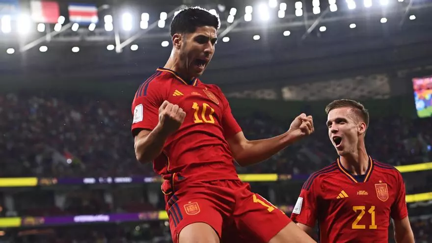 El Real Mallorca presume del gol de Marco Asensio a Costa Rica