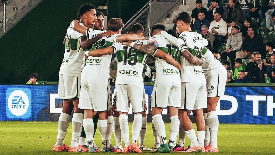 El vestuario del Elche se va satisfecho al parón en puntos y sensaciones