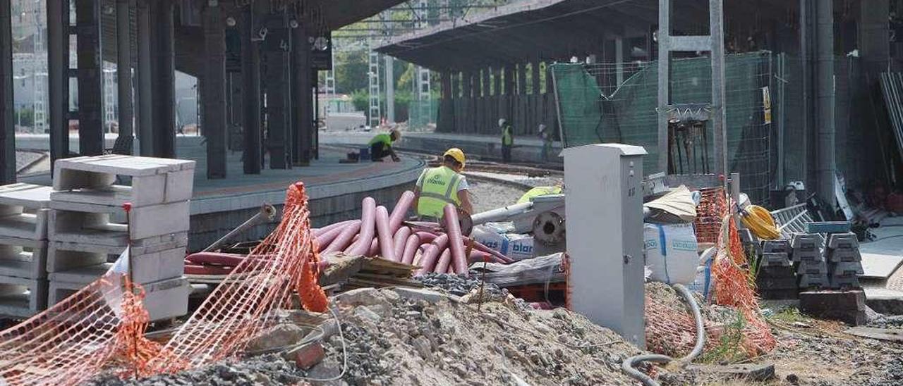 Estado de las obras en la estación Empalme, previas a la obra de la intermodal. // Iñaki Osorio