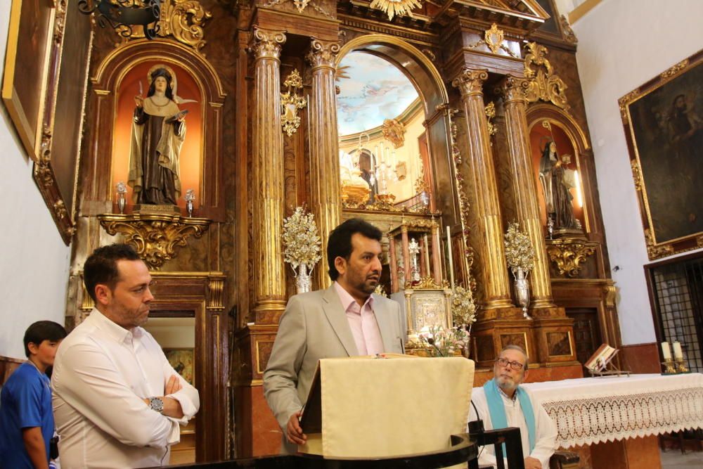 Ofrenda floral del Málaga CF