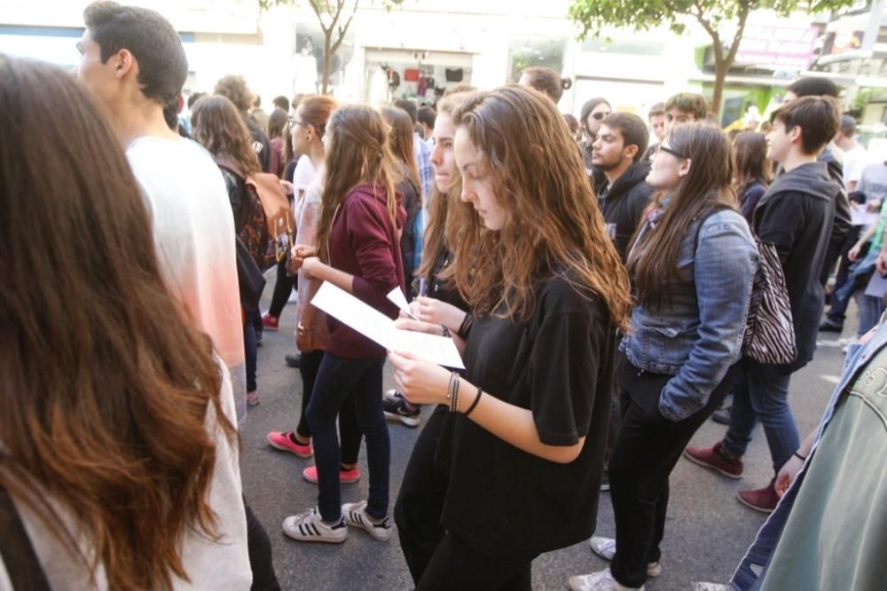 Manifestación en Murcia contra la Lomce