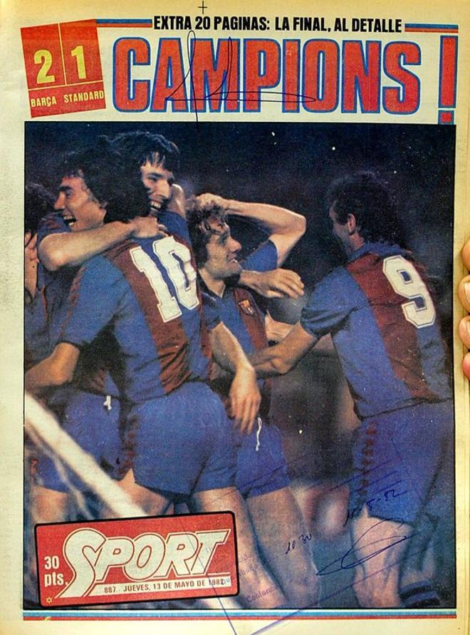 1982 - El Barça gana la Recopa de Europa ante el Standard Lieja
