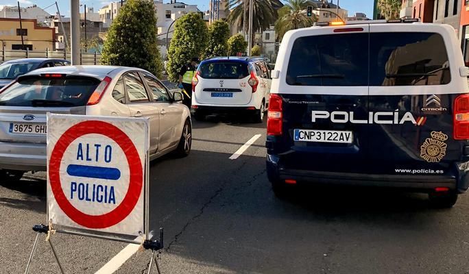 Coronavirus en Canarias | Continúan los controles en la capital para evitar desplazamientos innecesarios