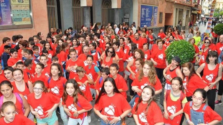 Un &#039;flasmob&#039; en el teatro Góngora conciencia sobre la donación de órganos